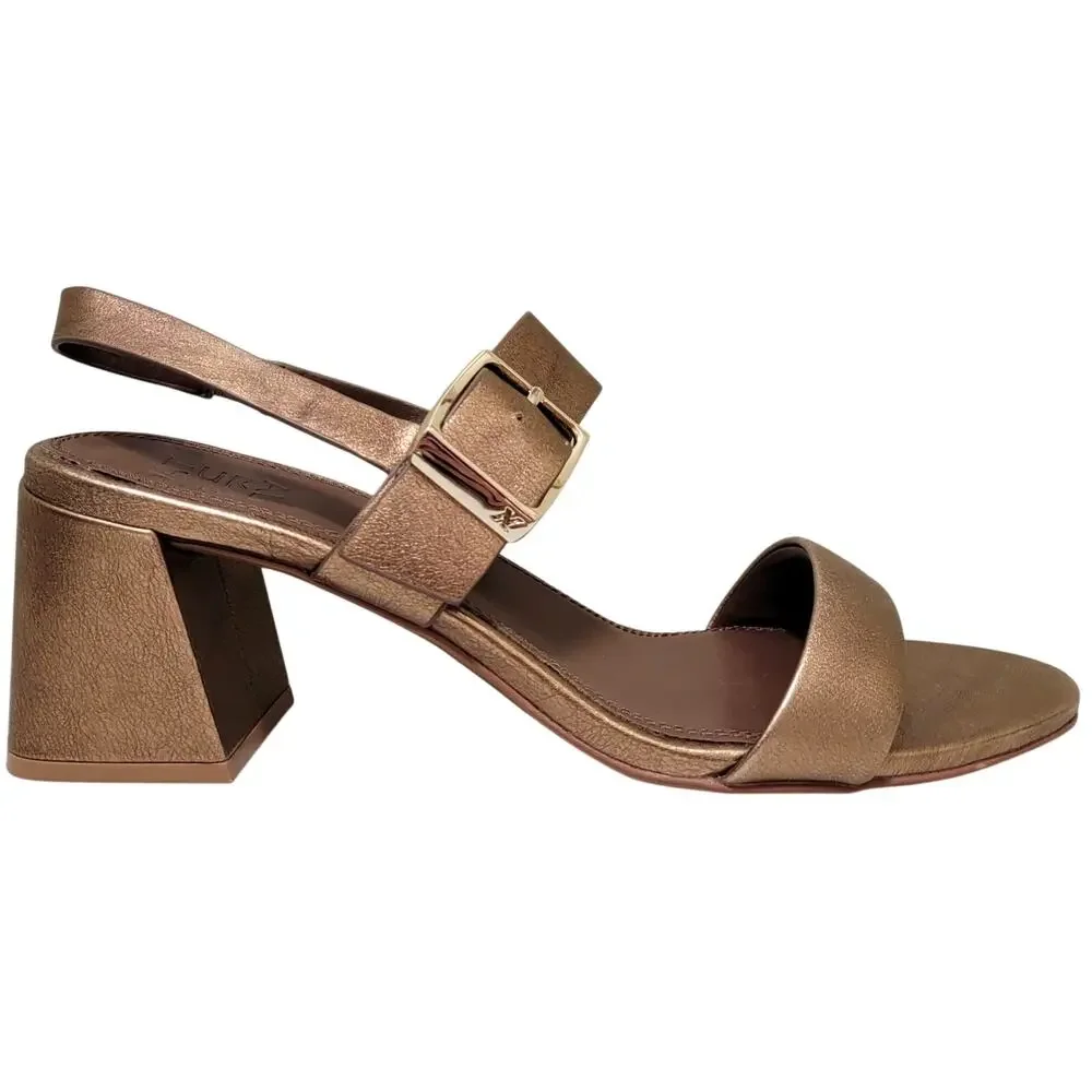 Naturalizer Women Vicky Block Heel Slingback Sandals Size US 11M Soft Bronze